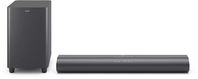 Soundbar Philips TAB6100, me subwoofer, Bluetooth, gri e errët