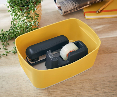 Tabaka organizuese Leitz MyBox Cosy, 246x160x98mm, e verdhë e ngrohtë