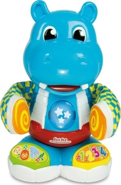 Lodër interaktive Clementoni Hippopotamus 50585, me drita dhe zëra, shumëngjyrëshe