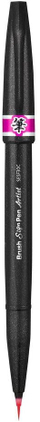 Brush pen Pentel Brush Sign Pen Artist SESF30C, majë shumë e hollë, bojë me bazë uji, e verdhë
