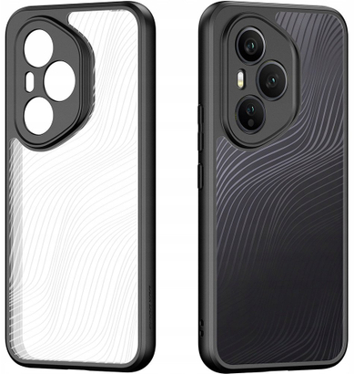 Kapak telefoni Dux Ducis Aimo për Honor 400 Pro, transparent, me kornizë të zezë