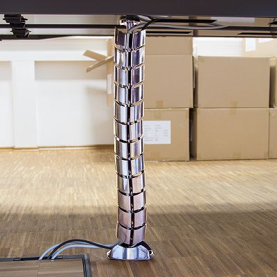 Organizues kabllosh LogiLink Cable Spiral KAB0064, vertikal, 1 copë, ngjyrë argjendtë