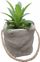 Bimë artificiale Aloe Green Home Styling, 13cm, vazo çimento 8cm, jeshile