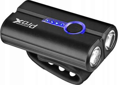 Dritë përparme biçiklete ProX Merak, 500 lm, USB-C, e zezë