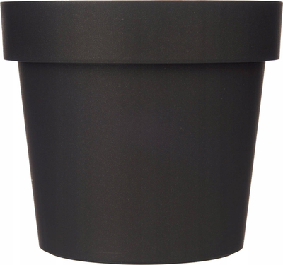 Vazo lulesh Ibergarden plastike, diametër 25 cm, gri antracit