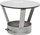 Kapak oxhaku Wade Chimney Roof, diametër 101–150 mm, metal