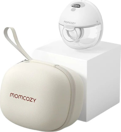 Електрична пумпа за гради Momcozy M5, нослива, без употреба на раце, бела