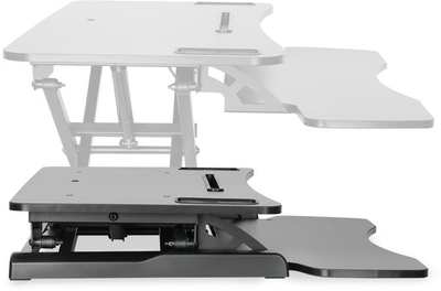 Mbajtëse tavoline ergonomike Digitus Ergonomic Workspace Riser, rregullim lartësie 10-50 cm, sipërfaqe 95 x 62 cm, e zezë