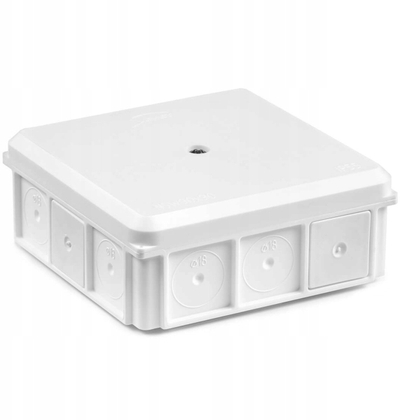 Поврзувачка кутија SIMET, 90 x 90 x 37 mm, IP55, отпорна на топлина, сива