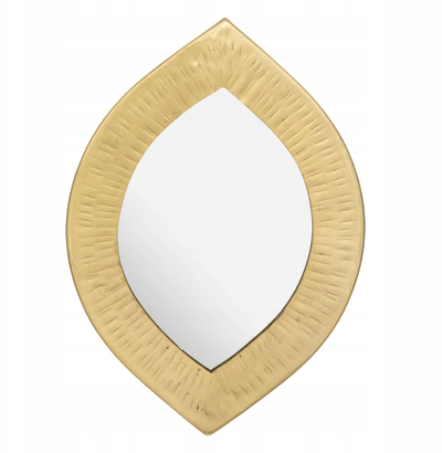 Pasqyrë dekorative Atmosphera Teardrop Classic, 18 x 18 cm, kornizë metalike e artë