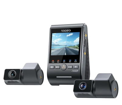 Kamerë makine Viofo A329T 3CH GPS, 4K UHD, Wi‑Fi, e zezë