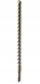 Bit SDS plus Bosch 2609255534, për gur, metal i fortë, gri