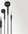 Kufje me tela Foneng EP100, In Ear, 1.2 m, 3.5 mm, të zeza