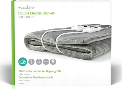Batanije elektrike dopjo Gratus, 140x160cm, 9 shkallë ngrohjeje, e bardhë