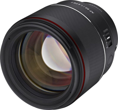 Objektiv Samyang Sony FE 85mm F1.4 II, për portrete, autofokus STM, i zi