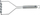 Shtypëse patatesh WMF Profi Plus, 29 cm, çelik inox, argjendtë mat