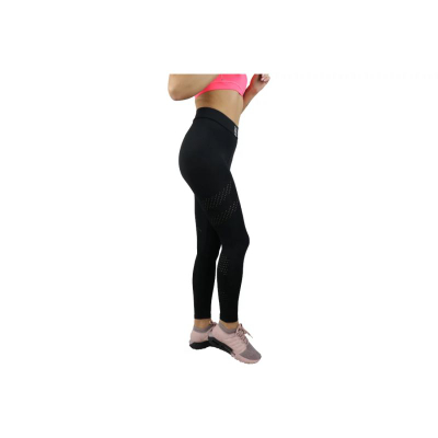 Leggings sportivë GymHero IN BLACK POSH, bel i lartë, për femra, të zinj