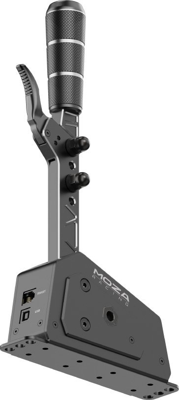 Shifter sekvencial MOZA Racing SGP RS059, me sensorë Hall, lartësi e rregullueshme, ngjyrë e zezë metalike