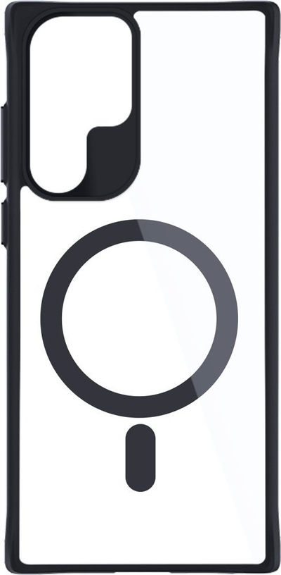 Kllafë mbrojtëse 3MK Satin Armor MagCase për Samsung Galaxy S24 Ultra, MagSafe, mban mirë nga goditjet, e zezë