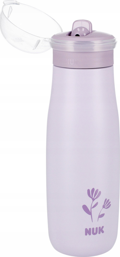 Gotë çeliku për fëmijë Nuk Mini-Me Flip Steel, 500ml, 12m+, vjollcë