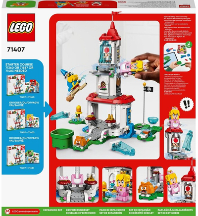 Set zgjerimi LEGO® Super Mario™ 71407 Peach the Cat and the Ice Tower, 494 pjesë