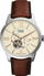 Автоматски часовник Fossil ME3266 Townsman, кожа, крем бројчаник, водоотпорен 50 m