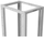 Raft i hapur serverik Lanberg Open Rack 19", 42U, 600x1000, gri