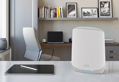 Sistem mesh Wi‑Fi Netgear Orbi RBK763S, Tri Band, Wi‑Fi 6, i bardhë