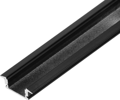 Profil alumini për shirita LED Orno, 2 metra, set 50 copë, i zi