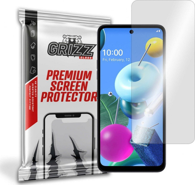 Mbrojtës ekrani GrizzGlass Hybrid Glass, për LG K62 Plus, transparent