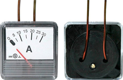 Amperiometër analog Rectifier 30A, matës paneli DC, i bardhë