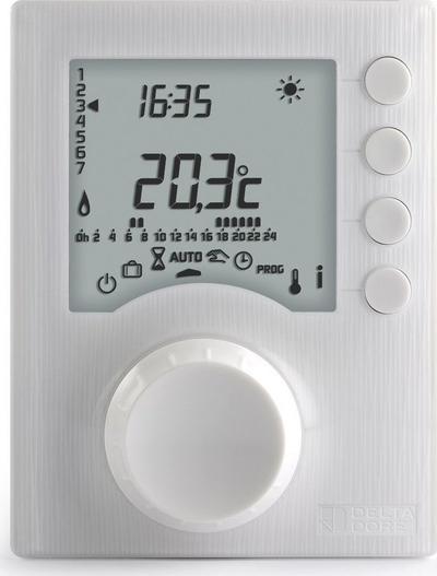 Термостат со кабел Имергас Tybox 117 Plus, програмбилен, 5 30°C, бел