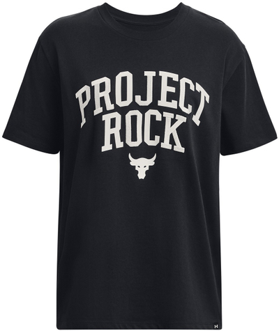 Bluza sportive Under Armour Project Rock Heavyweight Campus për femra, pambuk poliester, e zezë