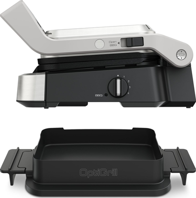 Grill kontakti Tefal OptiGrill 4n1 GC774HP, 2100W, me tavë pjekje, gri