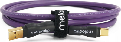 Kabllo USB Melodika MDUAC20, USB A në USB C, 2m, e zezë