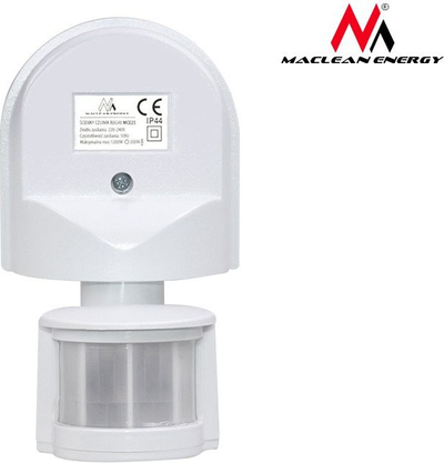 Senzor muri Maclean MCE25 W, 180°, 1200W, i bardhë
