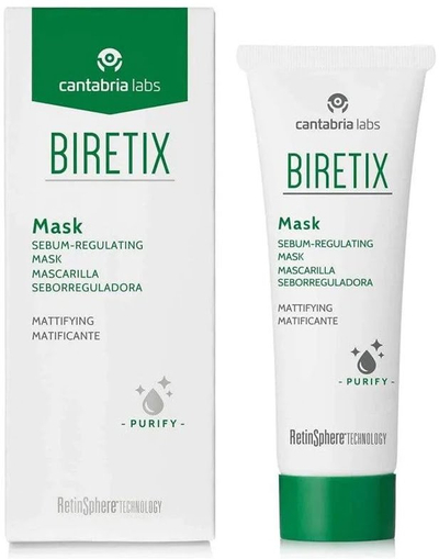 Maskë për fytyrë Cantabria Labs Biretix, rregulluese e sebumit, 25 g