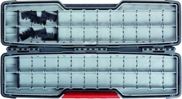 Kuti ruajtje Bosch Tough Box 2607010998, për tehe sharre sabre, plastike, gri