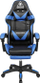 Karrige gaming Kruger&amp;Matz GX-150, lëkurë ekologjike, me mbështetëse për këmbë, blu