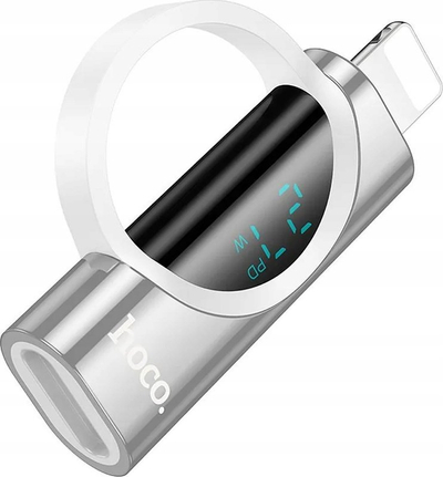 Adapter Lightning Hoco, në USB C, 27W 2.4A, me ekran