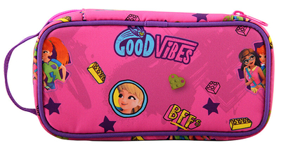 Çantë për lapsa LEGO Friends Good Vibes, rozë