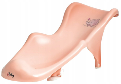 Shtesë banje bebe Matex Maltex Elephant Minimal, ergonomike, me vakum, rozë pjeshkë