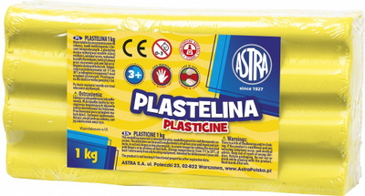 Plastelinë Astra, 1 kg, ngjyrë lemon