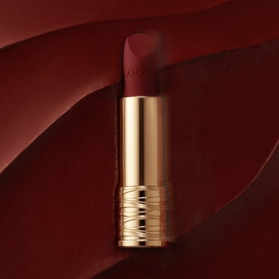 Ruzh mat Lancôme L’Absolu Rouge Intimatte, efekt i butë, nuancë nude rozë