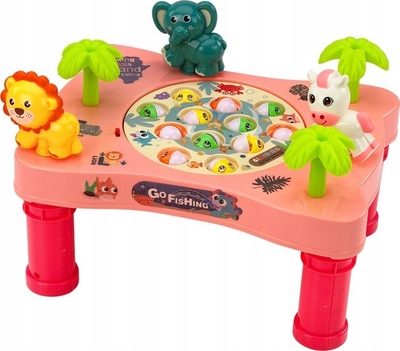 Loja arcade Lean Toys Fishing for Fish, tavolinë peshkimi, me drita dhe muzikë, shumëngjyrëshe