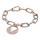 Pendant për byzylyk Pandora, i artë/rozë/transparent