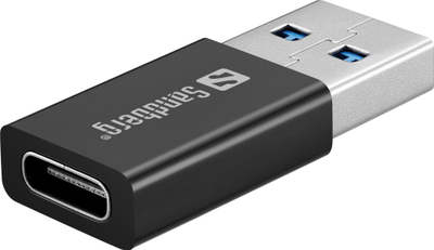 Надворешен DVD читач Sandberg USB C USB A, CD DVD, црн