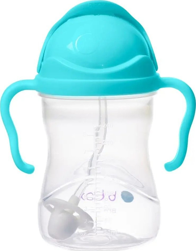 Чаша со сламка b.box Mug With Straw, 240 ml, Aqua