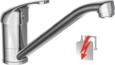 Славина за кујна Kitchen Faucet 94900, низок притисок, хромиран корпус, сребрена
