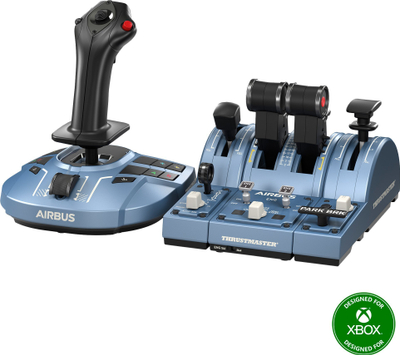 Џојстик за летање Thrustmaster TCA Captain Pack X Airbus Edition, за Xbox Series X S и PC, USB, сив